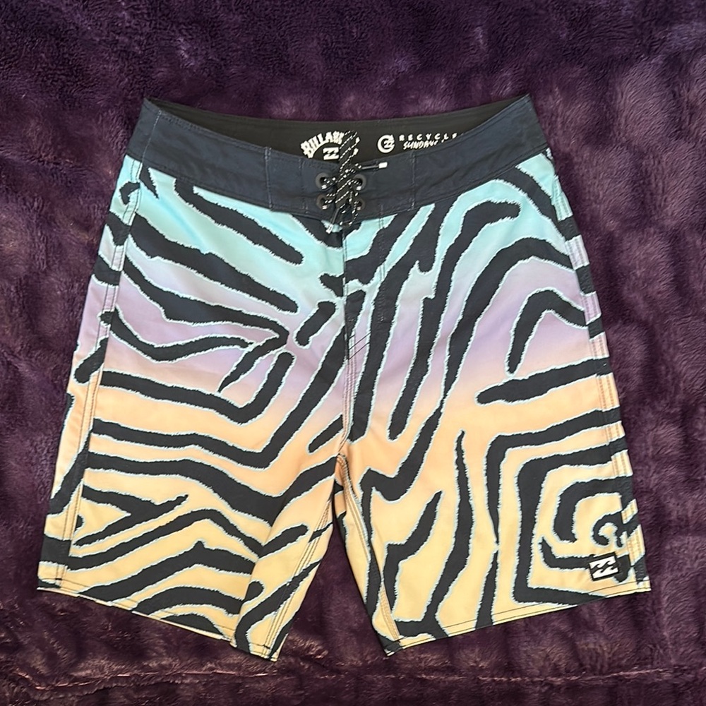 Boys Billabong Board Shorts with Zebra Design